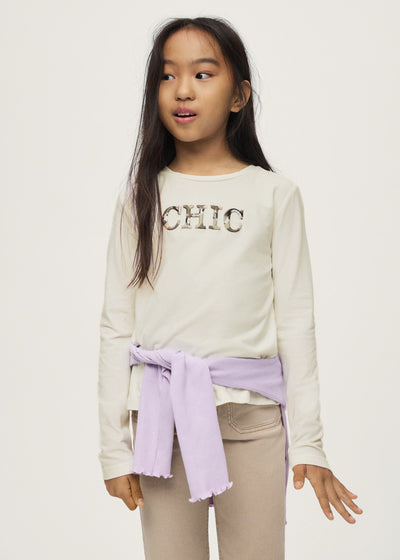 Camiseta de manga larga chic Mayoral para niña