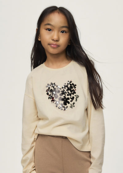 Camiseta tachuelas Mayoral para niña
