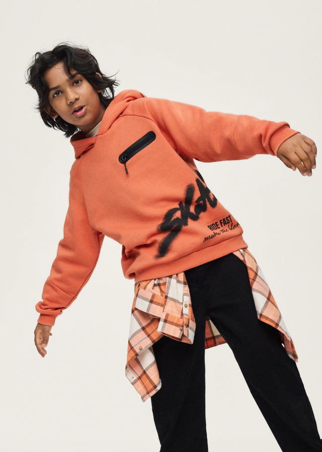 Pullover cremalleras niño, Mayoral, modelo 7408, en color Carbón