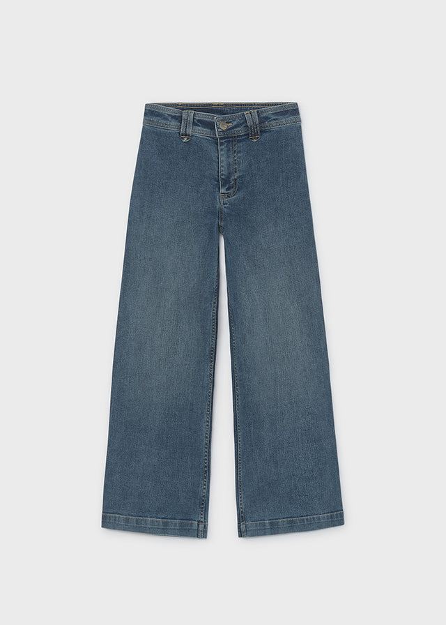 Pantalon denim wide leg Mayoral para niña, modelo 7503, color Medio-088
