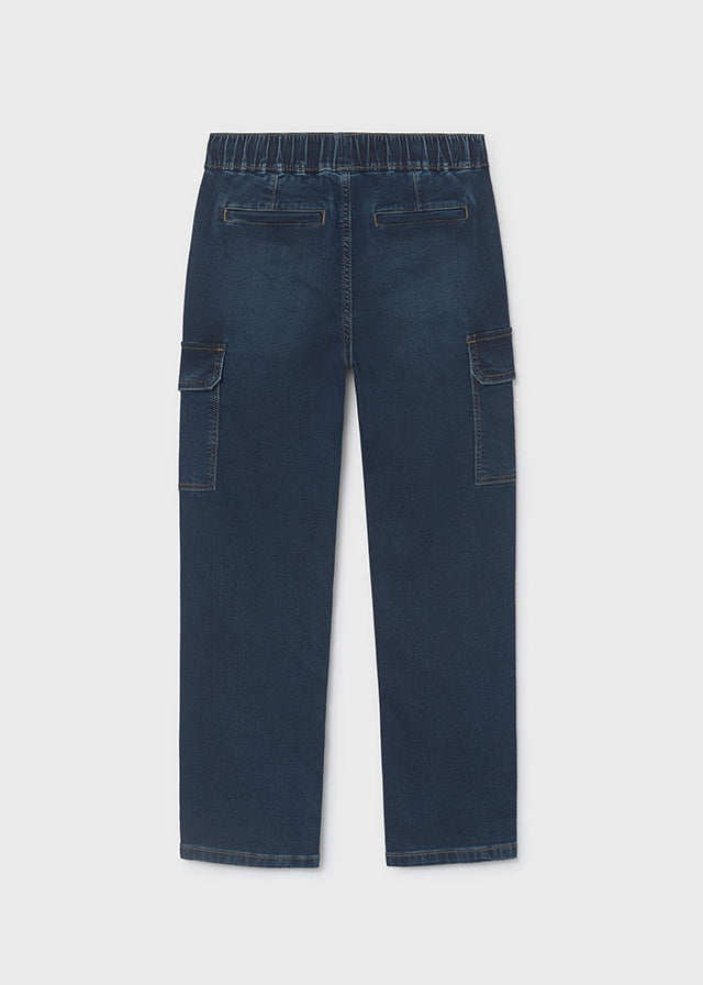 Pantalon soft denim jogger niño, Mayoral, modelo 7506, en color Oscuro
