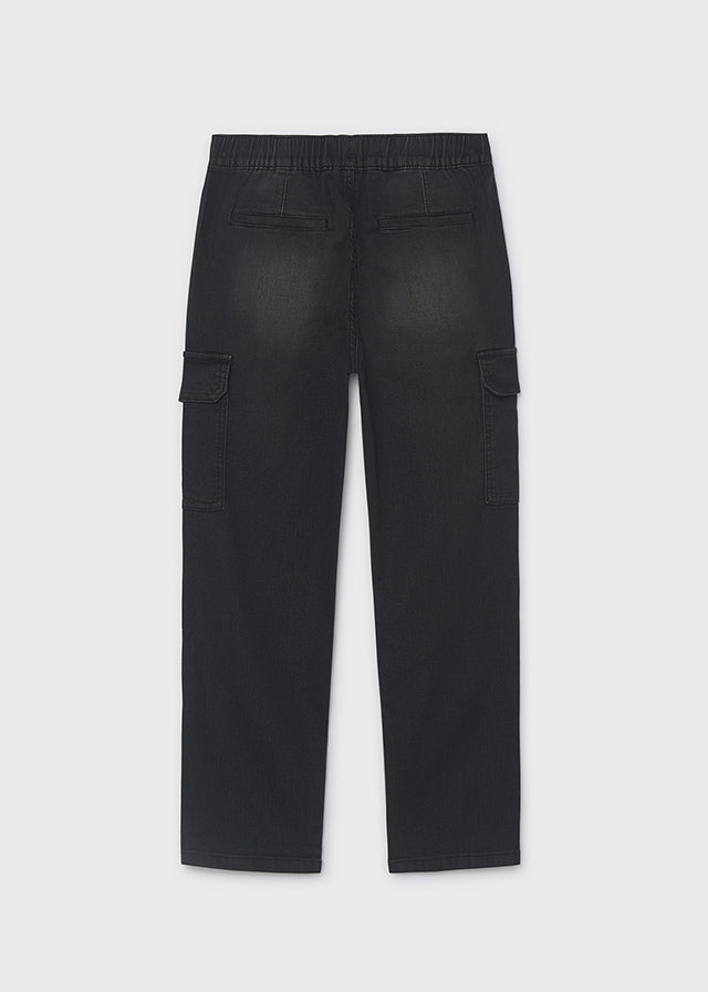 Pantalon soft denim jogger niño, Mayoral, modelo 7506, en color Negro