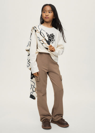 Pantalon cargo punto Mayoral para niña