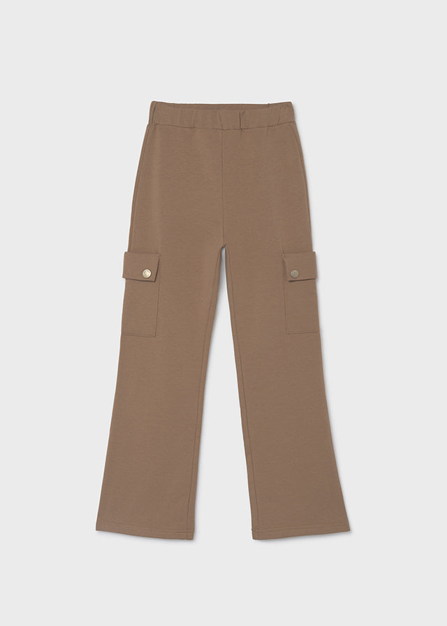 Pantalon cargo punto Mayoral para niña, modelo 7527, color Camel-091