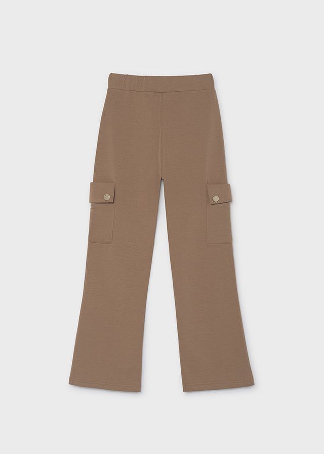 Pantalon cargo punto Mayoral para niña, modelo 7527, color Camel-091