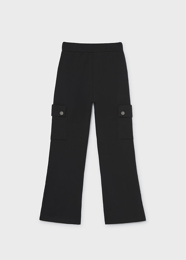 Pantalon cargo punto Mayoral para niña, modelo 7527, color Negro-093