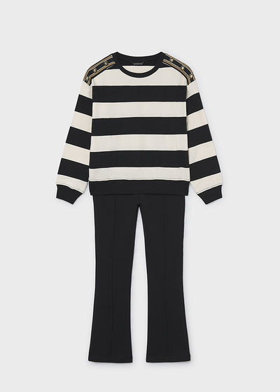 Conj. pantalon largo rayas Mayoral para niña