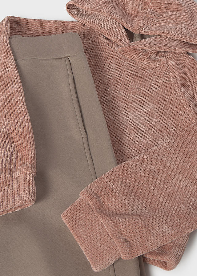 Chandal punto combinado Mayoral para niña, modelo 7859, color Rosado-032