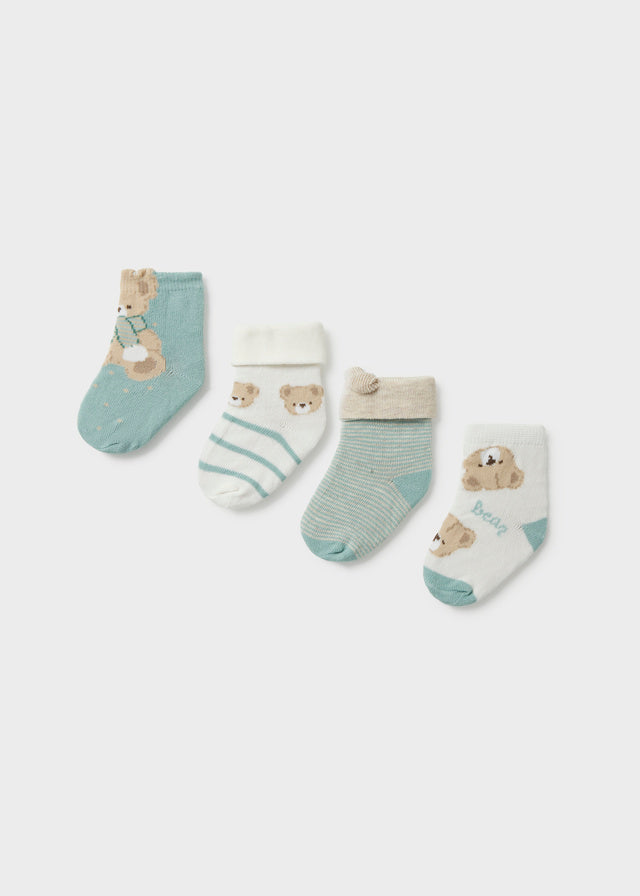 Set 4 calcetines niña, Mayoral, modelo 9112, en color Mineral vigoré
